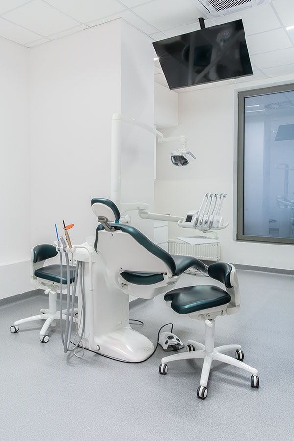 Unit stomatologiczny w projekcie kliniki stomatologicznej w Warszawie